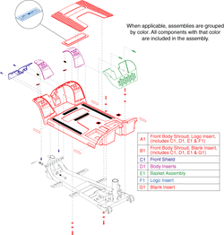 Go-Go Elite Traveller Plus 4-Wheel (SC54) - Shroud Assemblies - Front - Main Shroud