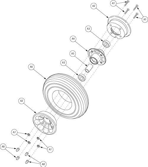 Pride Maxima (SC900) - Wheels - Front