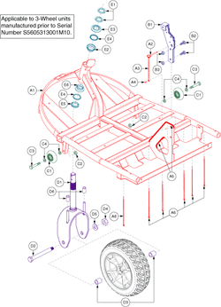 Pride Maxima (SC900) - Frame - Front - S5605313001m10 - Prior