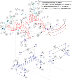 Pride Maxima (SC900) - Frame - Rear - S5630610001030 - S5605313001m10