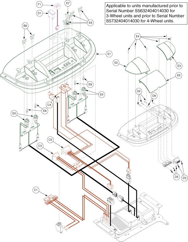 Pride Maxima (SC900) - Controller - S5632404014030 - Prior - Wiring