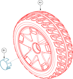 Pride Maxima (SC940) - Wheel Assemblies - Rear - S5730610001030 - Subsequent