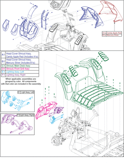 Pride Pursuit Sport 36 Volt (MV714) - Shroud Assemblies - Main