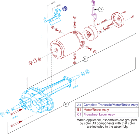 Pride Pursuit XL (SC714) - Drive Assembly