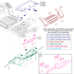 Pride Pursuit XL (SC714) - Shroud Assemblies - Rear