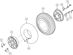 Pride Rally (SC155) - Wheel Rear - Pneumatic