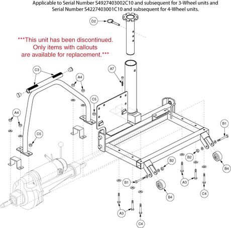 Pride Rally (SC155) - Rear Frame - S422703001c10 - Subsequent
