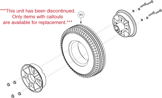 Pride Rally (SC155) - Wheel Rear - Solid