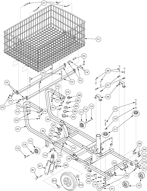 Pride Rally Shopper (SC151SHP) - Frame - Main Frame