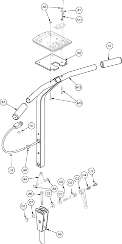 Pride Rally Shopper (SC151SHP) - Frame - Tiller