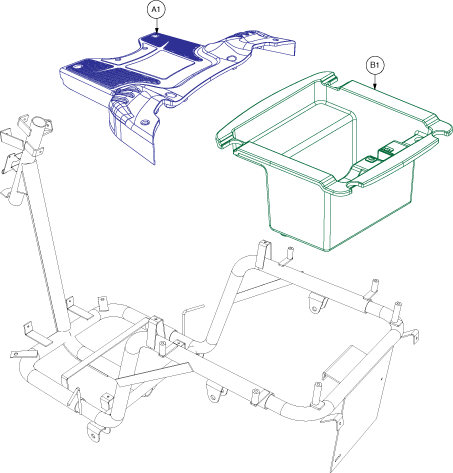 Pride Raptor (R3-1700)  - Shrouds - Floor & Storage Tub