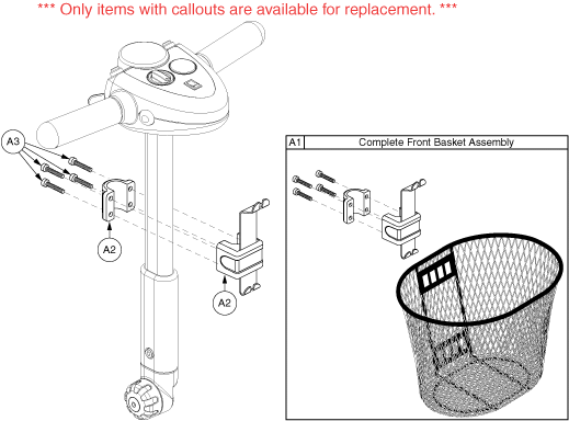 Pride Revo (SC63) - Front Basket