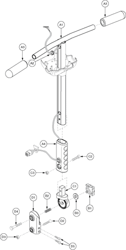 Pride Revo (SC63) - Frame Assemblies - Tiller