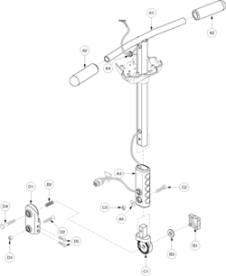 Pride Revo (SC64) - Frame Assemblies - Tiller