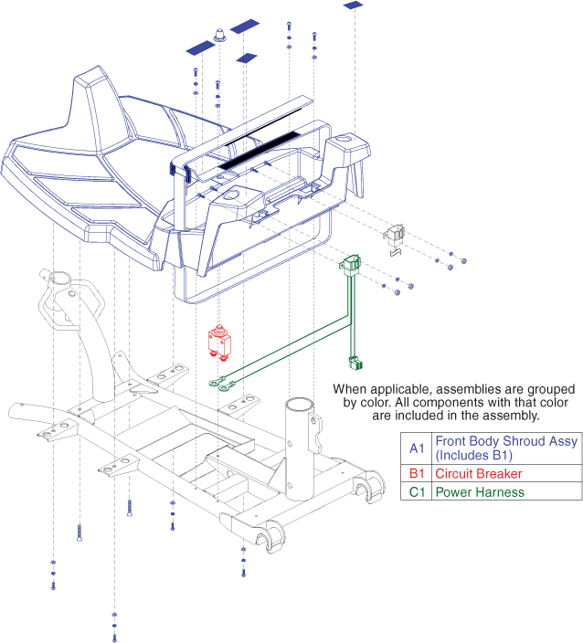 Go-Go ES (S83) - Shroud Assemblies - Front