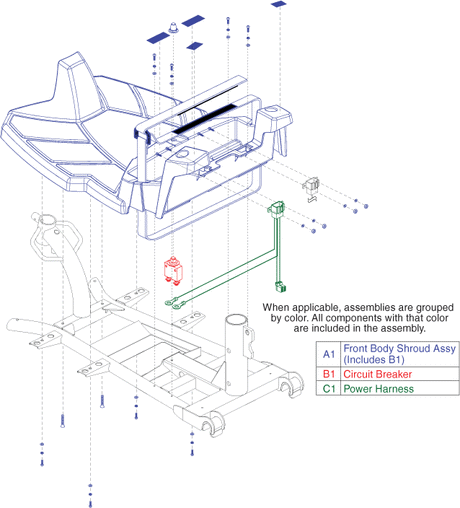 Go-Go ES (S83) - Shroud Assemblies - Front