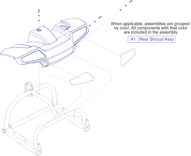 Go-Go ES (S83) - Shroud Assemblies - Rear