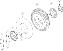 Pride Sidekick (SC200) - Wheel Rear - Pneumatic