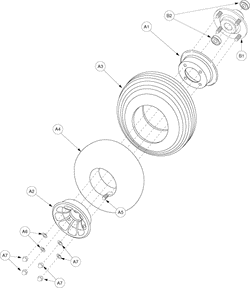 Pride Sidekick (SC200) - Wheel Front - Pneumatic