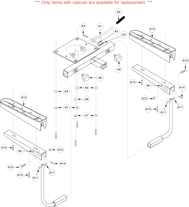 Pride Sidekick (SC200) - Seat Frame