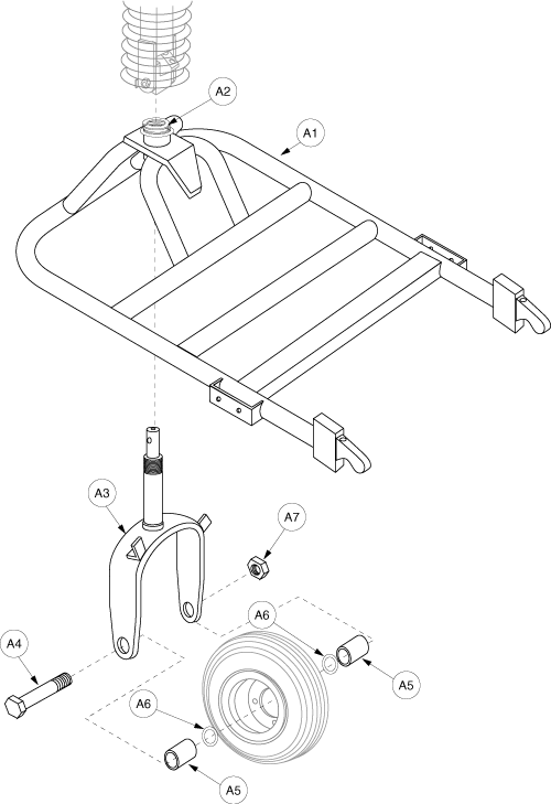 Pride Sidekick (SC200) - Front Frame - Sk-93799 - Prior