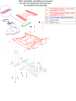 Go-Go Elite Traveller 3-Wheel (SC40E) - Shroud Assemblies - Front