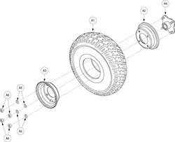 Pride Sidekick (SC200) - Wheel Rear - Solid