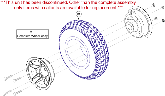 Pride Sonic (SC52) - Wheel Assemblies - Rear