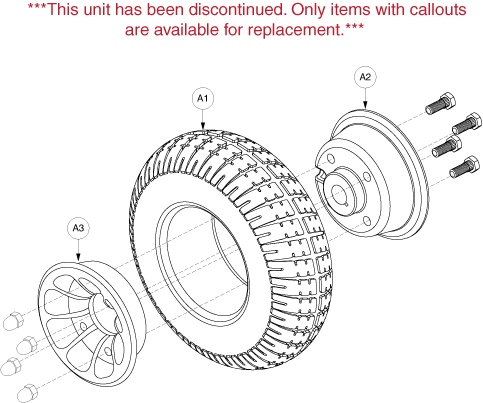 Pride Sundancer (SC2000) - Wheel Rear