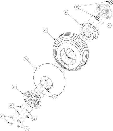 Pride Sundancer (SC202) - Wheel Front - Pneumatic