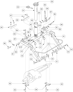 Pride Sundancer (SC202) - Rear Frame - Sk-93800 - Sub