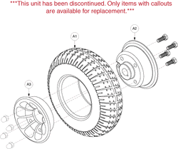 Pride Sundancer with Power Seat (SC2000PS) - Wheel Assemblies - Rear