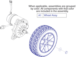 Pride TSS 300 - Serial Numbers Beginning W/ Jc1 - Drive Wheels