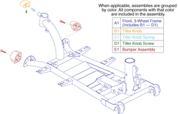 Go-Go Elite Traveller 3-Wheel (SC40E) - Frame Assemblies - Front