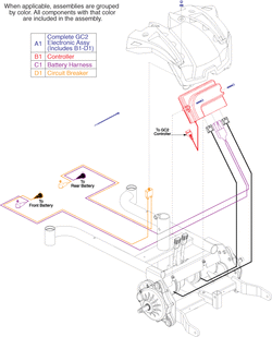 Pride TSS 300 - Serial Numbers Beginning W/ Jb3 - Electronics / Harnesses - Units Manufactured W/ Gc2 Electronics