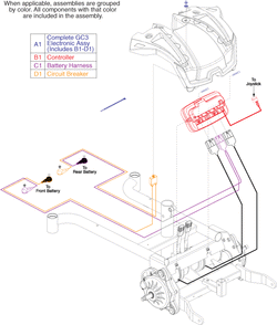 Pride TSS 300 - Serial Numbers Beginning W/ Jb3 - Electronics / Harnesses - Units Manufactured W/ Gc3 Electronics