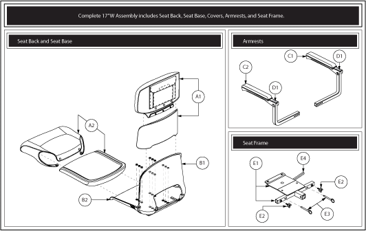 Go-Go ES (S84) - Seat - Upholstery Covers, Plastic Shell