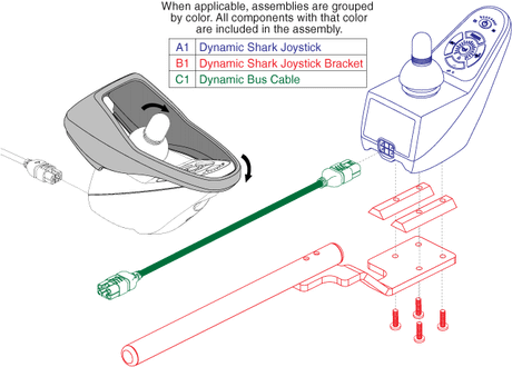 Pride TSS 450 - Joystick (Master Control) - Joystick (Master Controls)