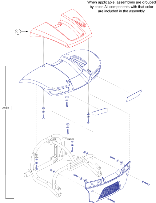 Pride Victory 9 (SC609) - Shroud Assemblies - Rear