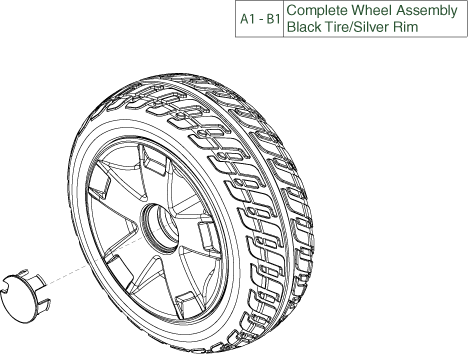 Pride Victory 9 (SC609PS) - Wheel Assembly - Rear