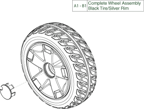 Pride Victory 9 (SC609PS) - Wheel Assembly - Rear
