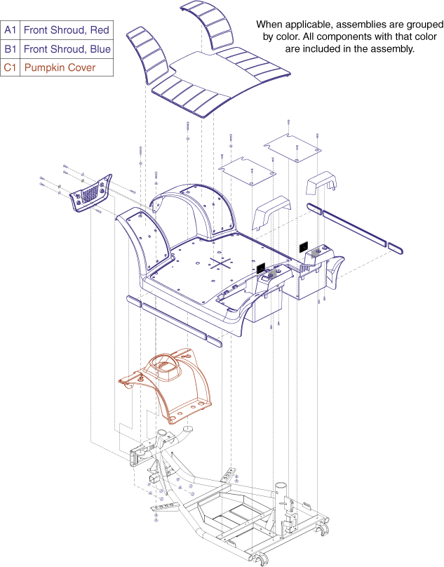 Pride Victory 9 (SC709) - Shroud Assemblies - Front