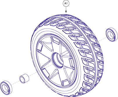 Pride Victory 9 (SC709) - Wheel Assemblies - Front