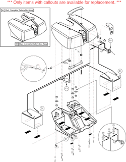 Go-Go Go-Chair - Battery Boxes / Battery - Battery Box W/ Battery & Serviceable Parts