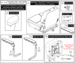 Pride Victory 10 (SC610) - Seat - Option (18 Inch Wide High-Back Shuxin)