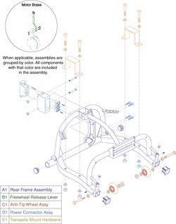 Pride Victory 10 (SC610) - Frame Assemblies - Rear