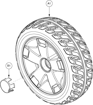 Pride Victory 10 (SC610) - Wheel Assemblies - Rear