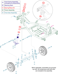 Pride Victory 10 (SC710) - Frame Assemblies - Front