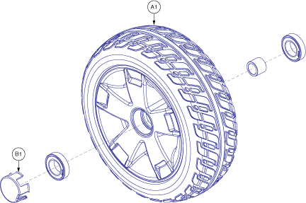 Pride Victory 10 (SC710) - Wheel Assemblies - Front