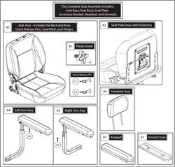 Pride Victory 10 (SC710) - Seat - Option (22 Inch Wide High-Back Shuxin, No Sliders)